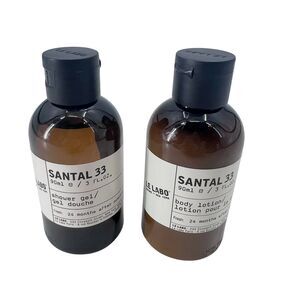 Le Labo Santal 33 Shower Gel & Body Lotion Travel Size 3 fl oz